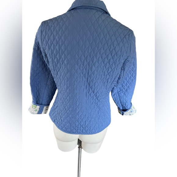 Pantology quilted‎ lightweight blue jacket. Size 8P - Picture 3 of 9
